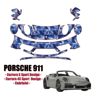 2020-2024 Porsche 911 Carrera Precut Paint Protection Kit – Partial Front