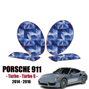 2014 – 2016 Porsche 911 – Turbo, Turbo S Pre-Cut Paint Protection Kit – Headlights + Fogs