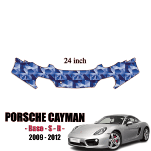 2009 – 2012 Porsche Cayman – Base, S, R Precut Paint Protection Kit – 24″ Front Bumper