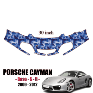 2009 – 2012 Porsche Cayman – Base, S, R Precut Paint Protection Kit – 30″ Front Bumper