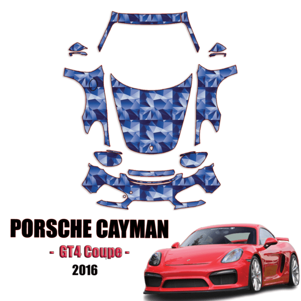 2016 Porsche Cayman GT4 Coupe Precut Paint Protection Kit – Full Front+