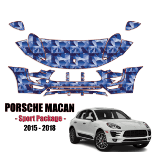 2015-2018 Porsche Macan – Sport Package Pre-Cut Paint Protection Kit – Partial Front