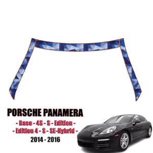 2014-2016 Porsche Panamera – Base, 4S, Edition, Edition 4, S, SE-Hybrid Pre Cut Paint Protection Kit – A Pillars + Rooftop