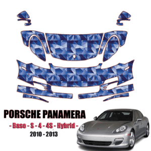 2010 – 2013  Porsche Panamera – Base, S, 4, 4S, Hybrid Precut Paint Protection Kit – Partial Front