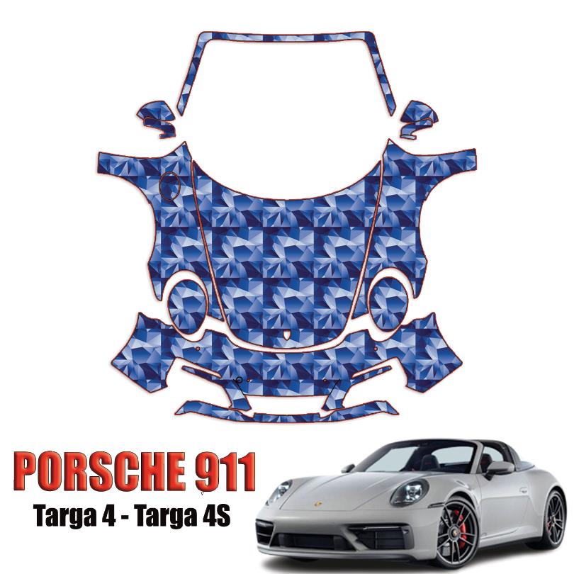 2017-2019 Porsche 911 Targa 4 Precut Paint Protection Kit – Full Front