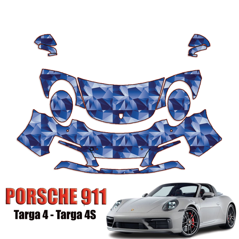 2017-2019 Porsche 911 Targa 4 Precut Paint Protection Kit – Partial Front