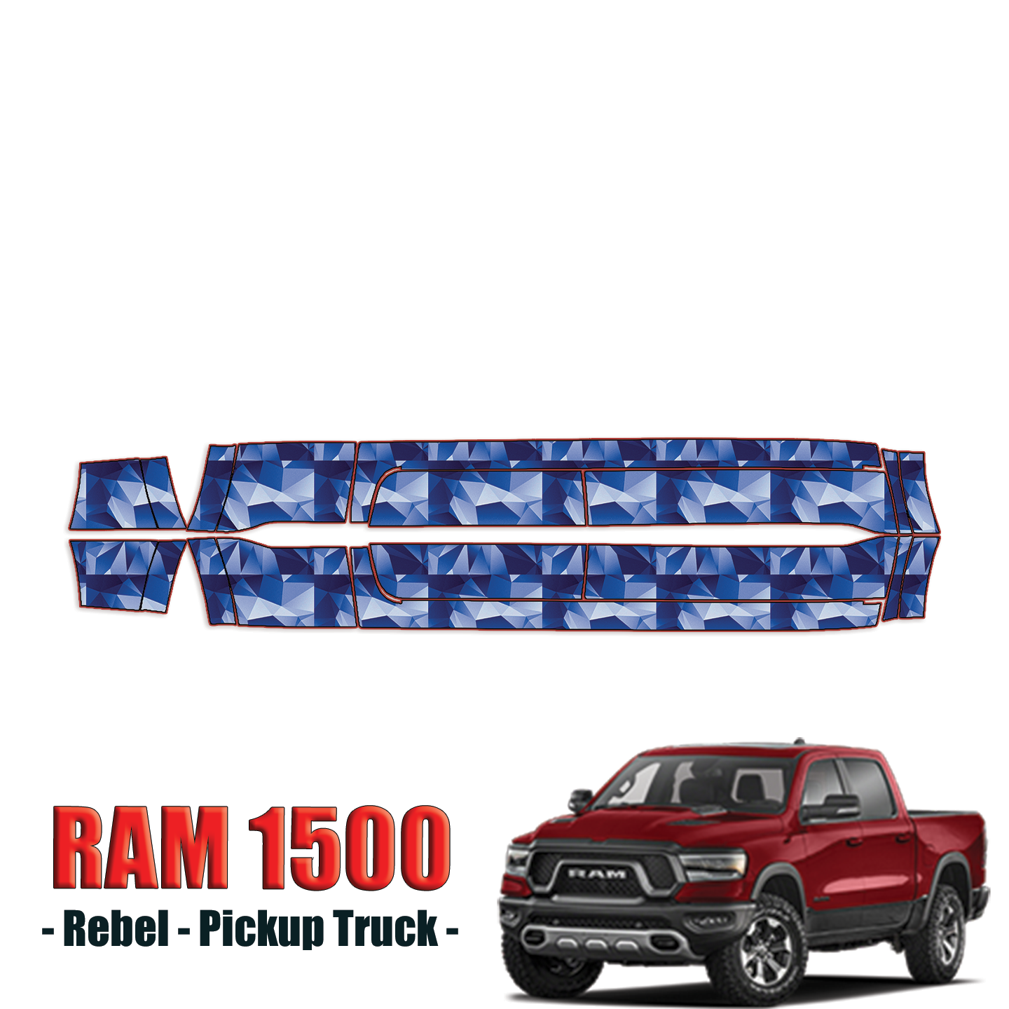2019-2024 Ram 1500 Rebel Precut Paint Protection Kit – Rocker Panels
