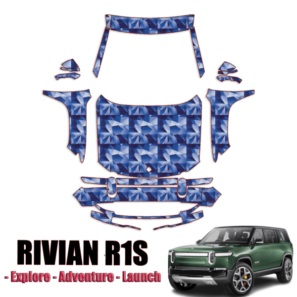 2022-2023 Rivian R1S Paint Protection PreCut PPF Kit – Full Front