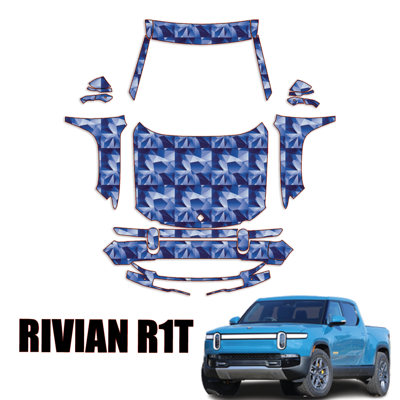 2022-2024 Rivian R1T Precut Paint Protection PPF Kit – Full Front