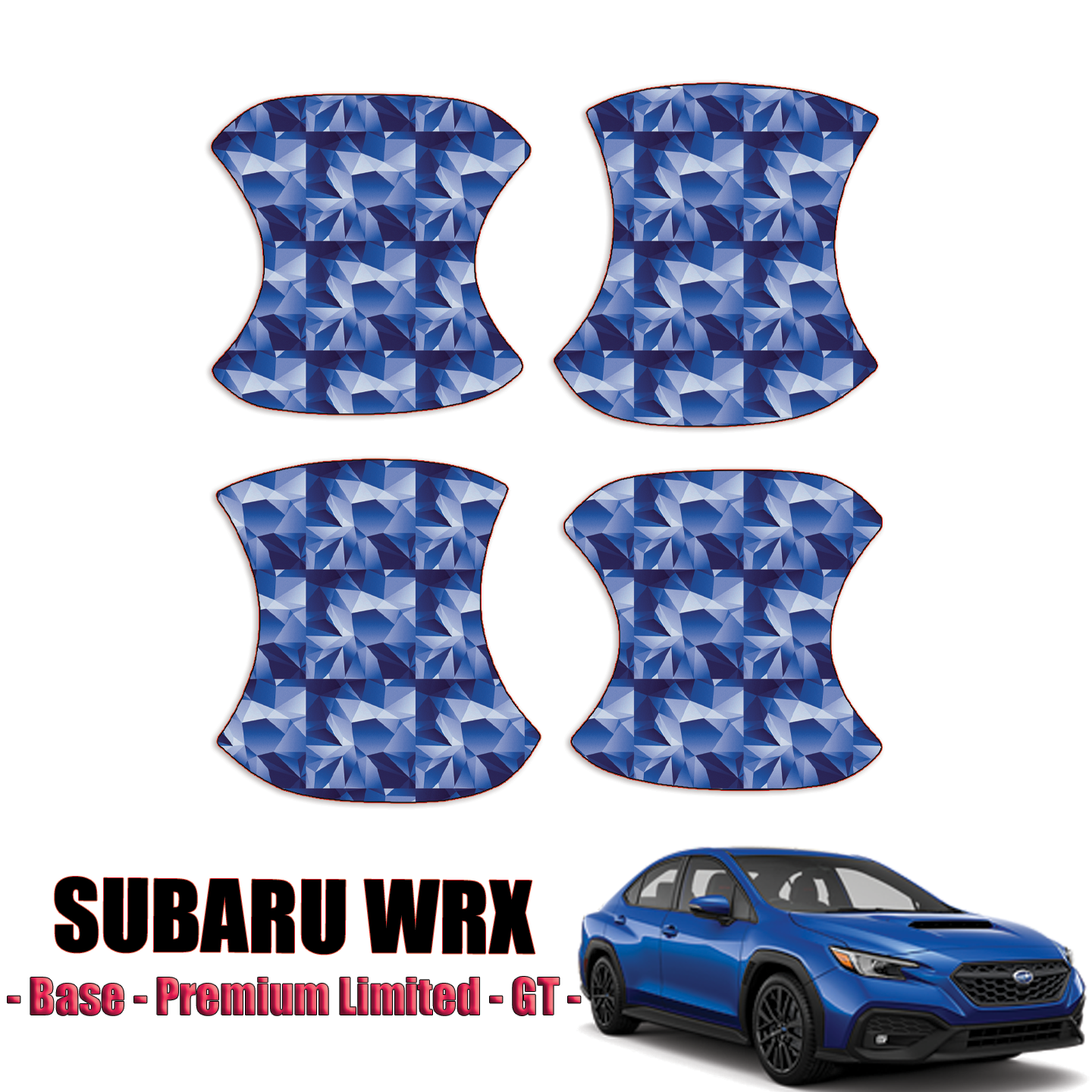 2022-2023 Subaru WRX Base, Premium Limited, GT Precut Paint Protection Kit – Door Cups