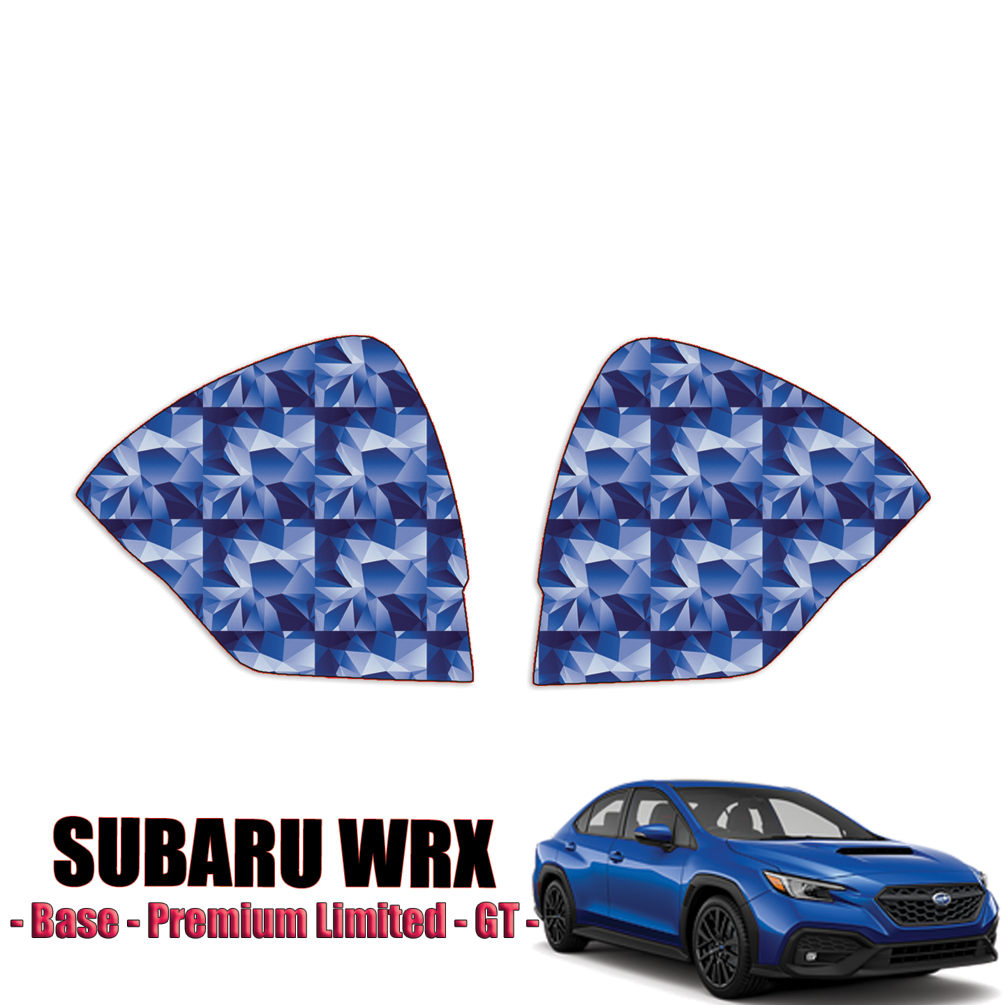 2022-2023 Subaru WRX Base, Premium Limited, GT Precut Paint Protection Kit (PPF) – Mirrors