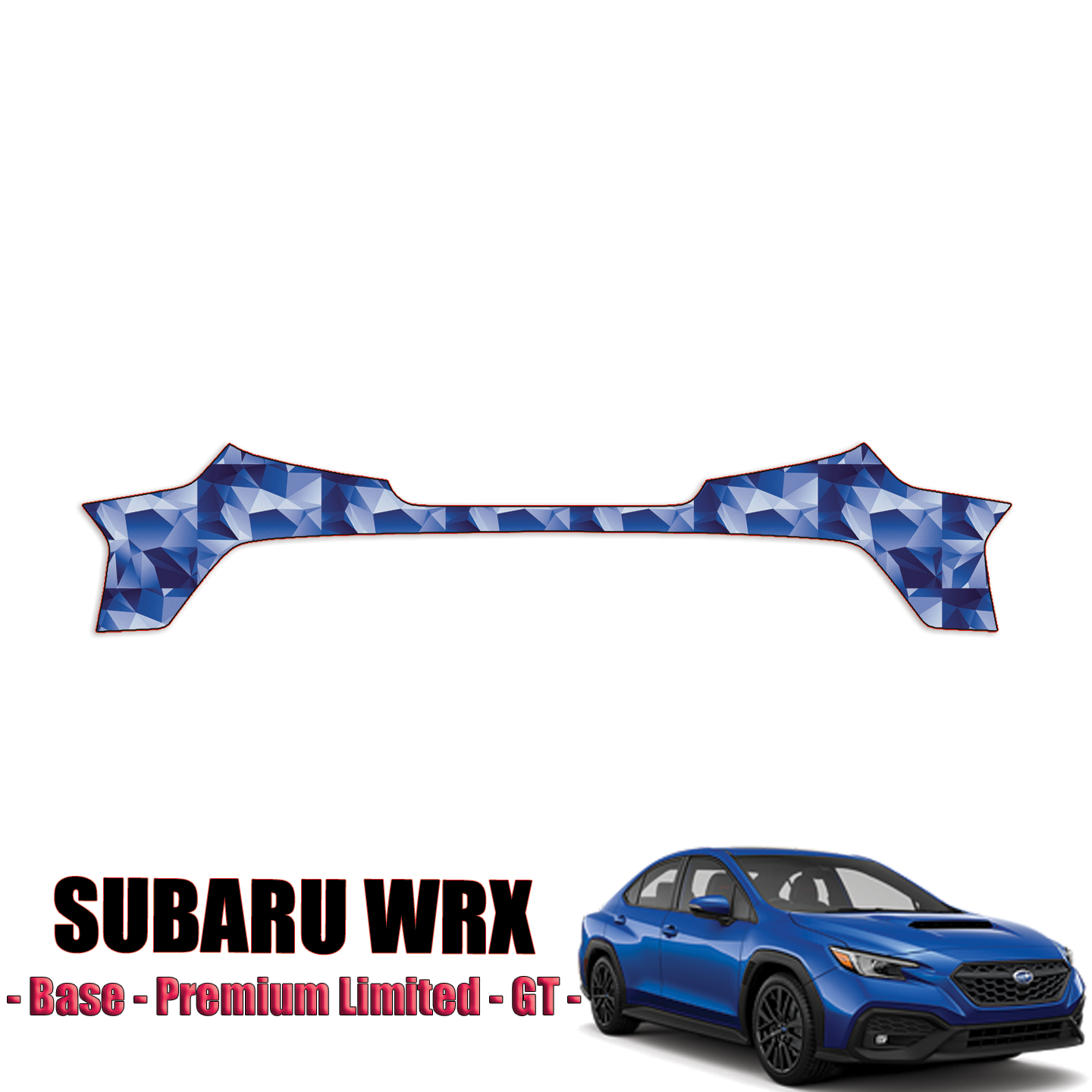 2022 – 2023 Subaru WRX Base, Premium Limited, GT Paint Protection Film – Rear Bumper