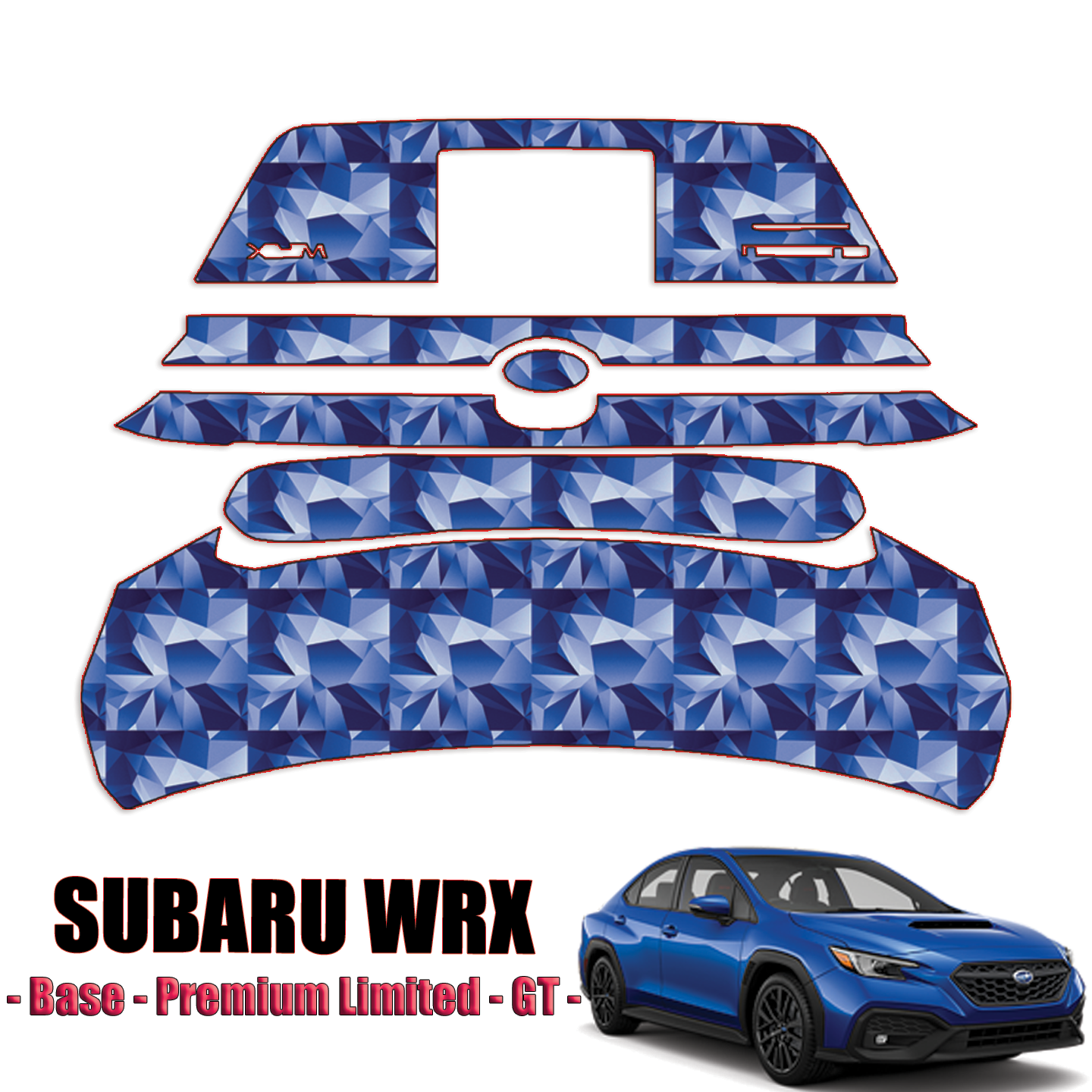 2022-2023 Subaru WRX Base, Premium Limited, GT Paint Protection Kit PPF – Tailgate (Assembly)