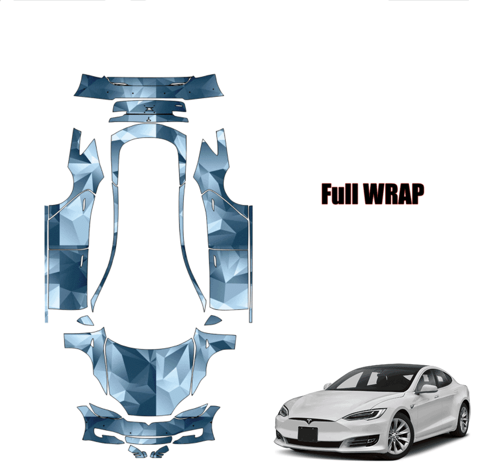 2016-2021 Tesla Model S Precut Paint Protection Kit – Full Vehicle Wrap