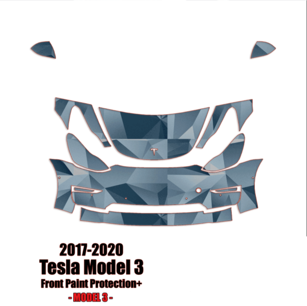 2017 – 2022 Tesla Model 3 – Paint Protection Kit – Highway Package