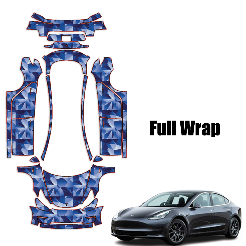 2018-2023 Tesla Model 3 Precut Paint Protection Kit PPF – Full Vehicle Wrap