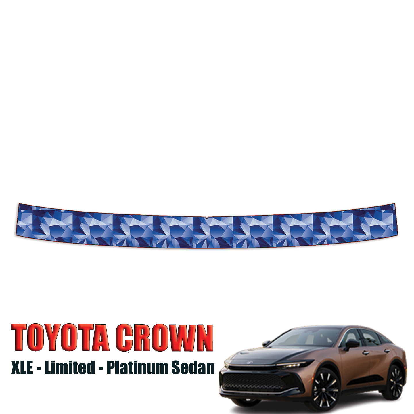 2023-2024 Toyota Crown XLE, Limited, Platinum Precut Paint Protection Kit – Bumper Step