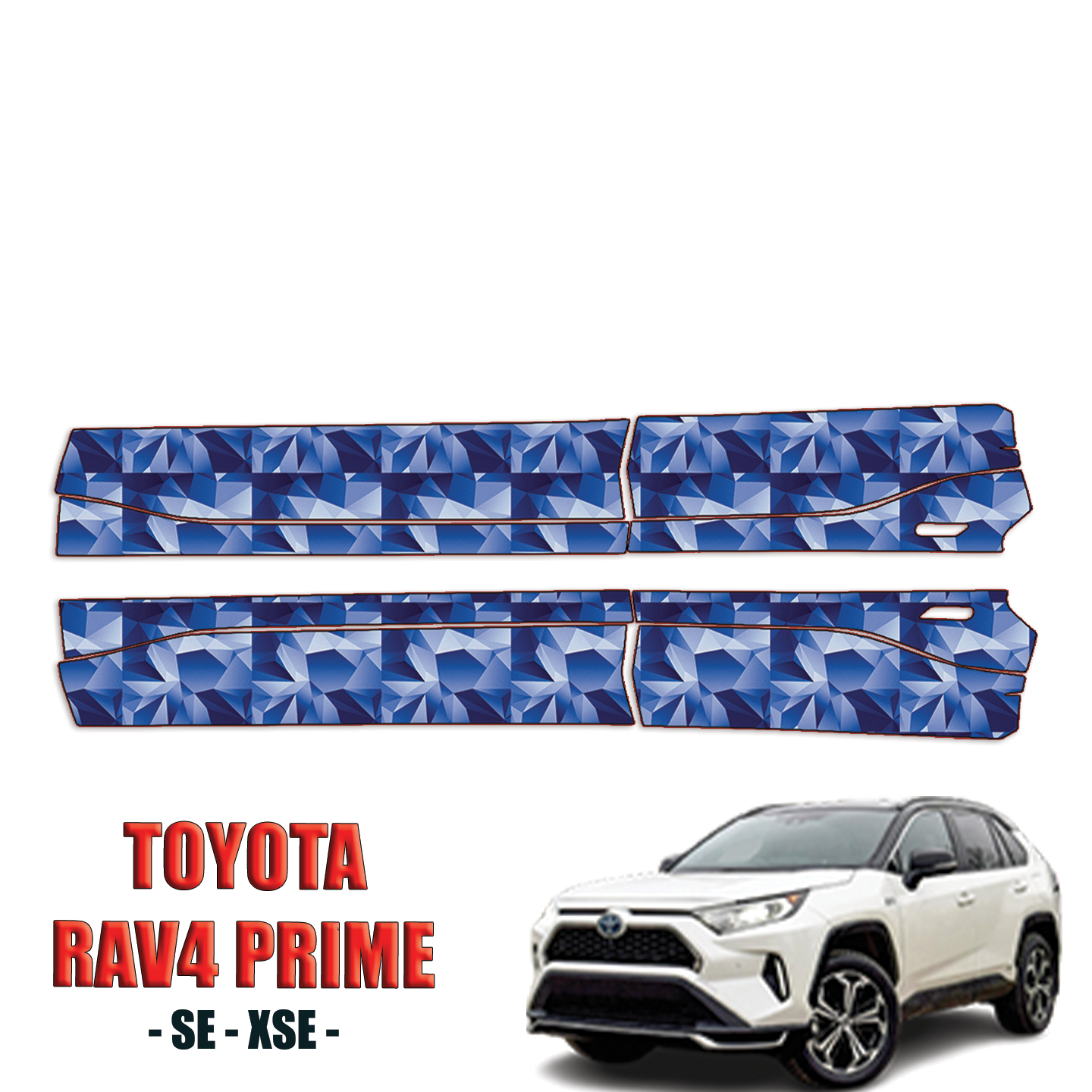 2021-2024 Toyota Rav4 Prime Precut Paint Protection PPF Kit – Rocker Panels