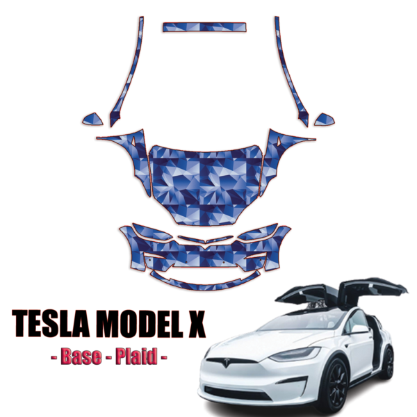 2022-2023 Tesla Model X – Base, Plaid Pre-Cut Paint Protection Kit – Full Front + A Pillars + Rooftop