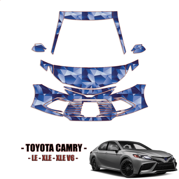 2021-2023 Toyota Camry LE, XLE, XLE V6 PPF Kit Pre Cut Paint Protection Kit-Partial Front