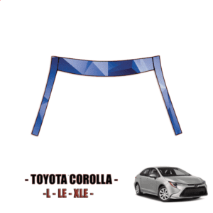2020-2022 Toyota Corolla  Paint Protection Kit- A-Pillars + Roof Top