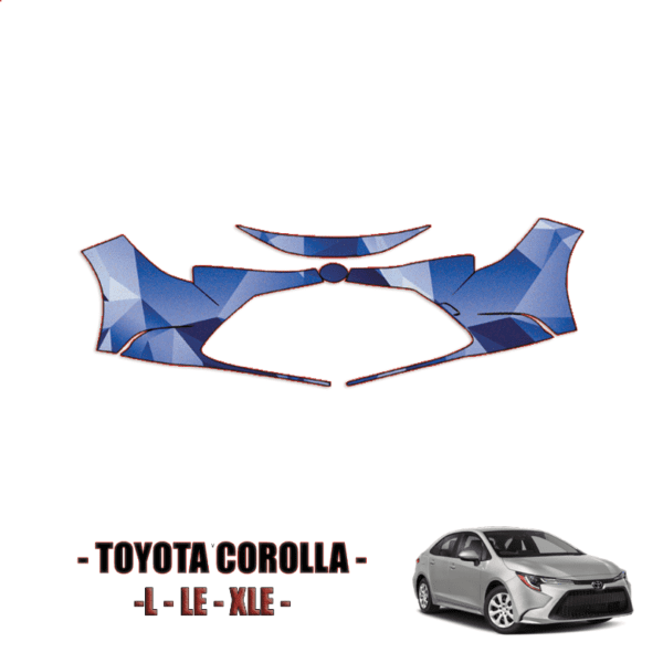 2020-2023 Toyota Corolla – L, LE, XLE Precut Paint Protection Kit (PPF) – Front Bumper