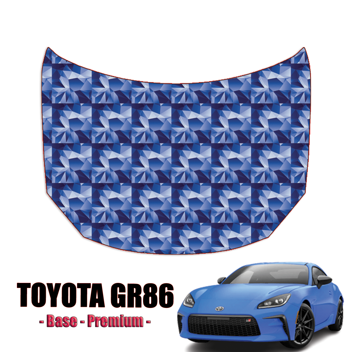 2022-2023 Toyota GR86 – Base, Premium Paint protection Kit – Full Hood