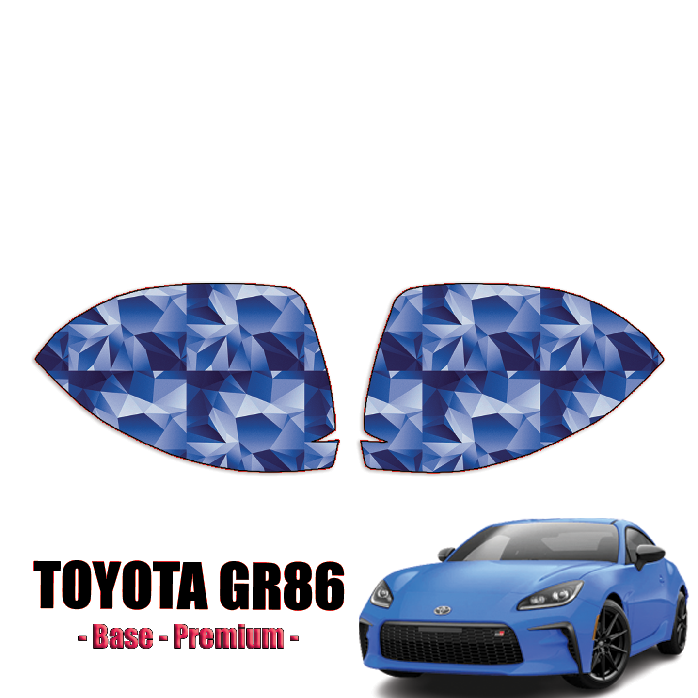 2022-2023 Toyota GR86 – Base, Premium Precut Paint Protection Kit (PPF) – Mirrors
