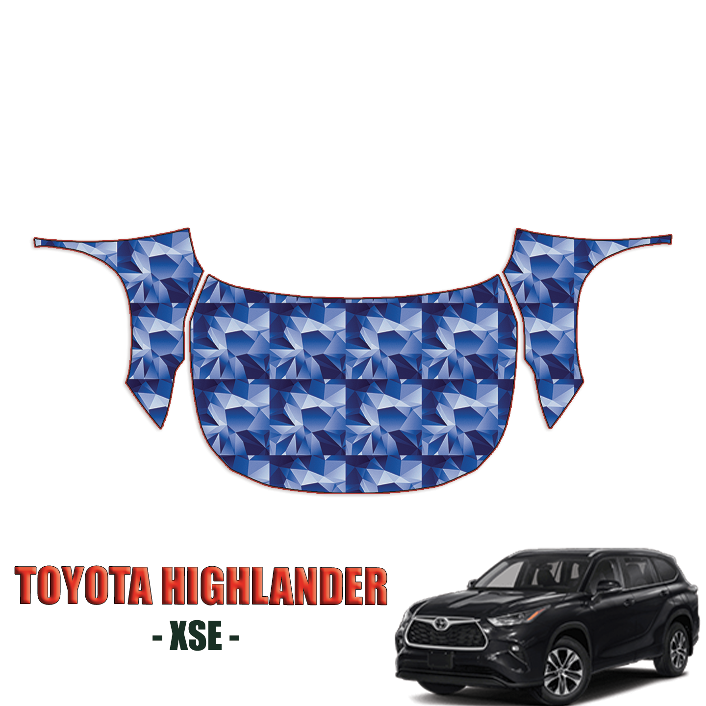 2021-2024 Toyota Highlander XSE Precut Paint Protection Kit – Full Hood + Fenders