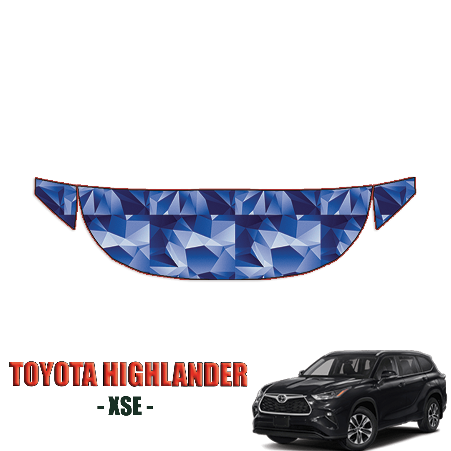2021-2024 Toyota Highlander XSE Precut PPF kit Partial Hood + Fenders