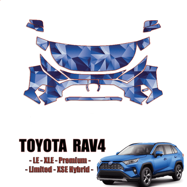 2019-2024 Toyota Rav4 Precut Paint Protection Kit – Partial Front