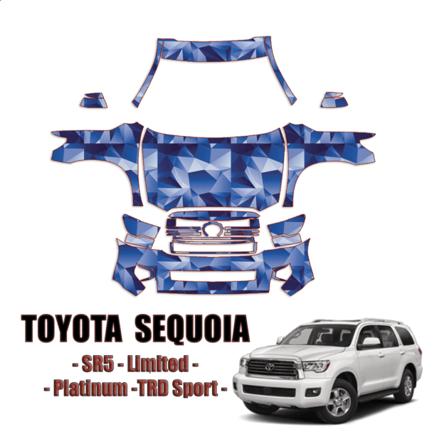 2018-2022 Toyota Sequoia Pre Cut Paint Protection Kit – Full Front