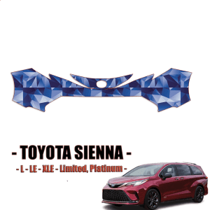 2021-2024 Toyota Sienna Precut Paint Protection Kit – Front Bumper