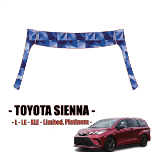 2021-2024 Toyota Sienna  Paint Protection Kit A Pillars + Rooftop