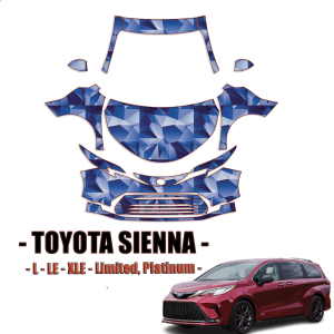 2021-2023 Toyota Sienna PreCut Paint Protection Kit Full Front