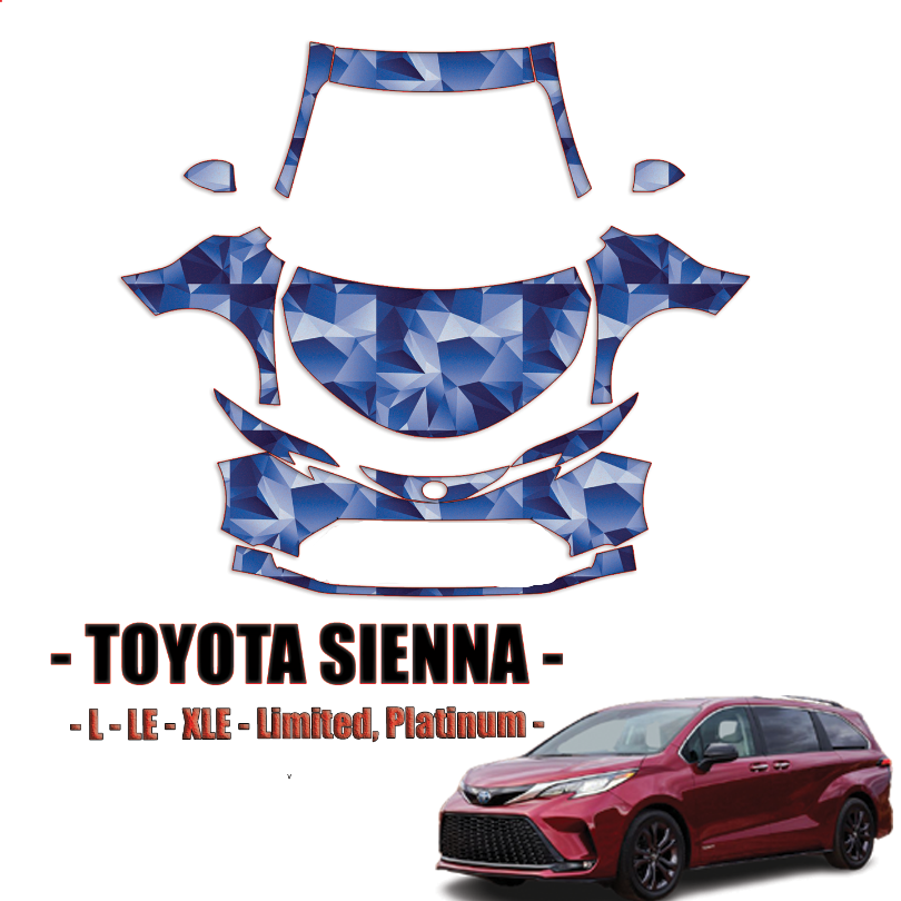 2021-2024 Toyota Sienna Precut Paint Protection Kit Full Front+