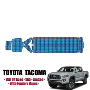 2016-2023 Toyota Tacoma – TRD Off-Road, SR5, Limited With Fender Flares Precut Paint Protection Kit Rocker Panels