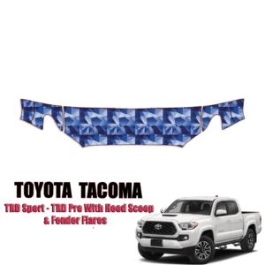 2016-2023 Toyota Tacoma – TRD Sport, TRD Pro With Hood Scoop & Fender Flares Precut Paint Protection – Partial Hood + Fenders