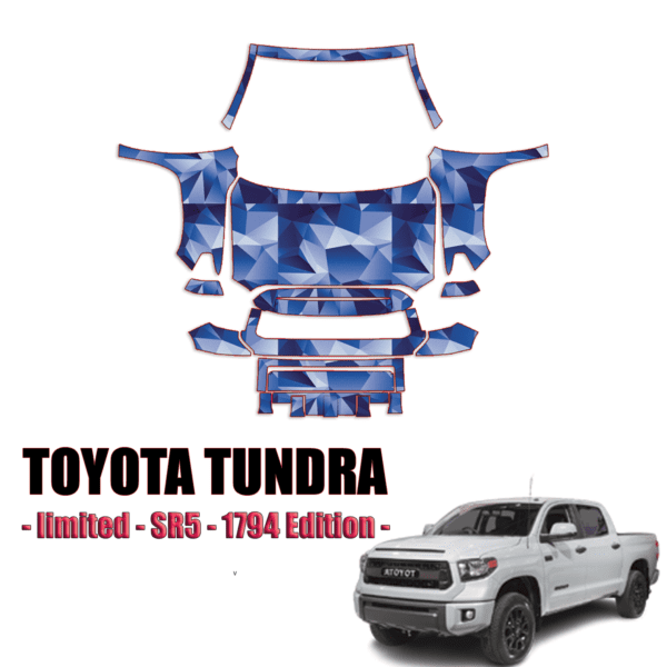 2014-2021 Toyota Tundra PPF Kit PreCut Paint Protection Kit – Full Front + A Pillars + Rooftop