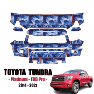 2014-2021 Toyota Tundra – Platinum, TRD Pro Pre Cut Paint Protection Kit – Partial Front