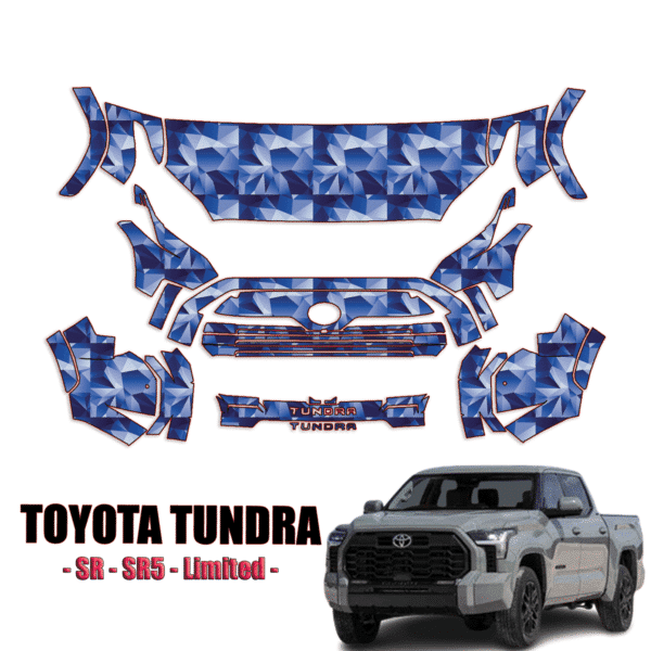 2022-2023 Toyota Tundra – SR, SR5, Limited Precut Paint Protection Kit – Partial Front