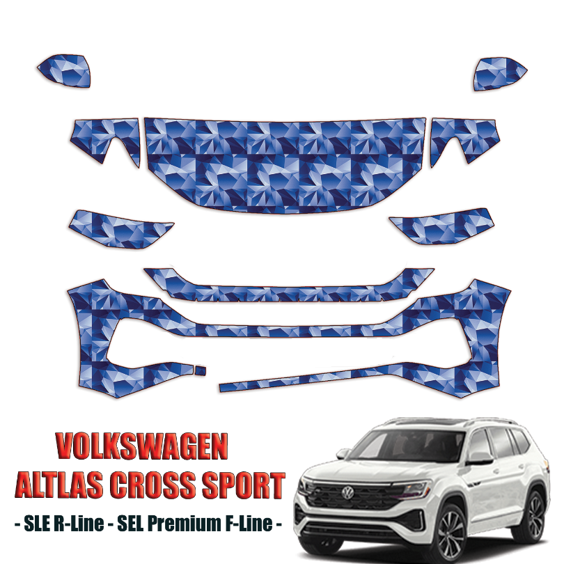 2024-2025 Volkswagen Atlas Cross Sport Precut Paint Protection PPF Kit – Partial Front