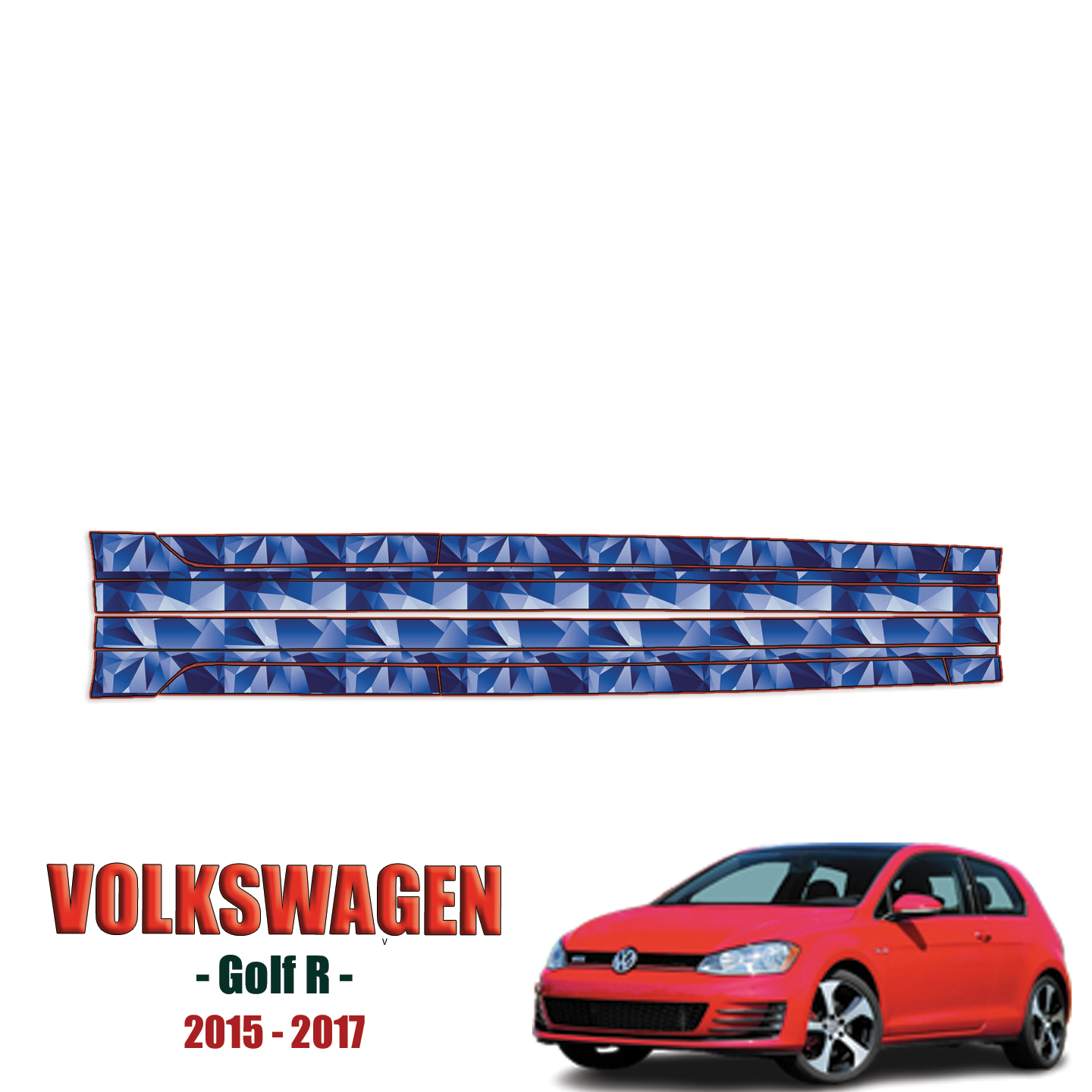 2015-2017 Volkswagen Golf R Precut Paint Protection Kit – Rocker Panels