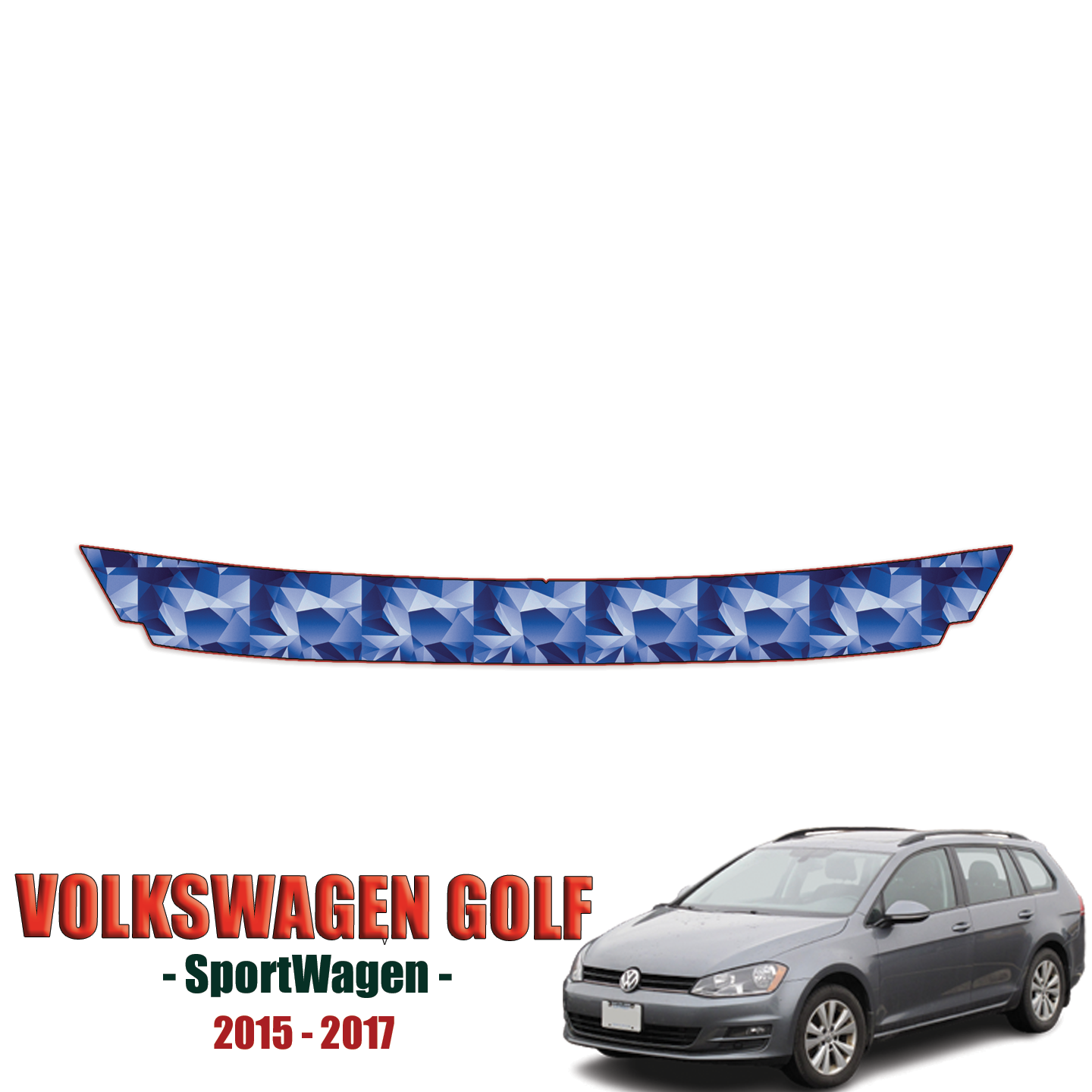 2015-2017 Volkswagen Golf SportWagen Precut Paint Protection Kit – Bumper Step