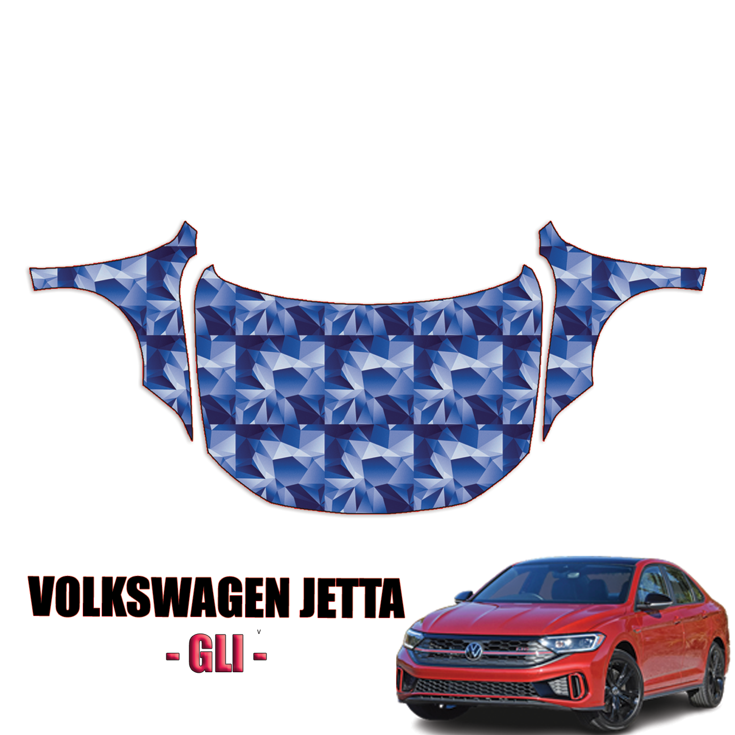 2022-2023 Volkswagen Jetta GLI Precut Paint Protection Kit – Full Hood + Fenders
