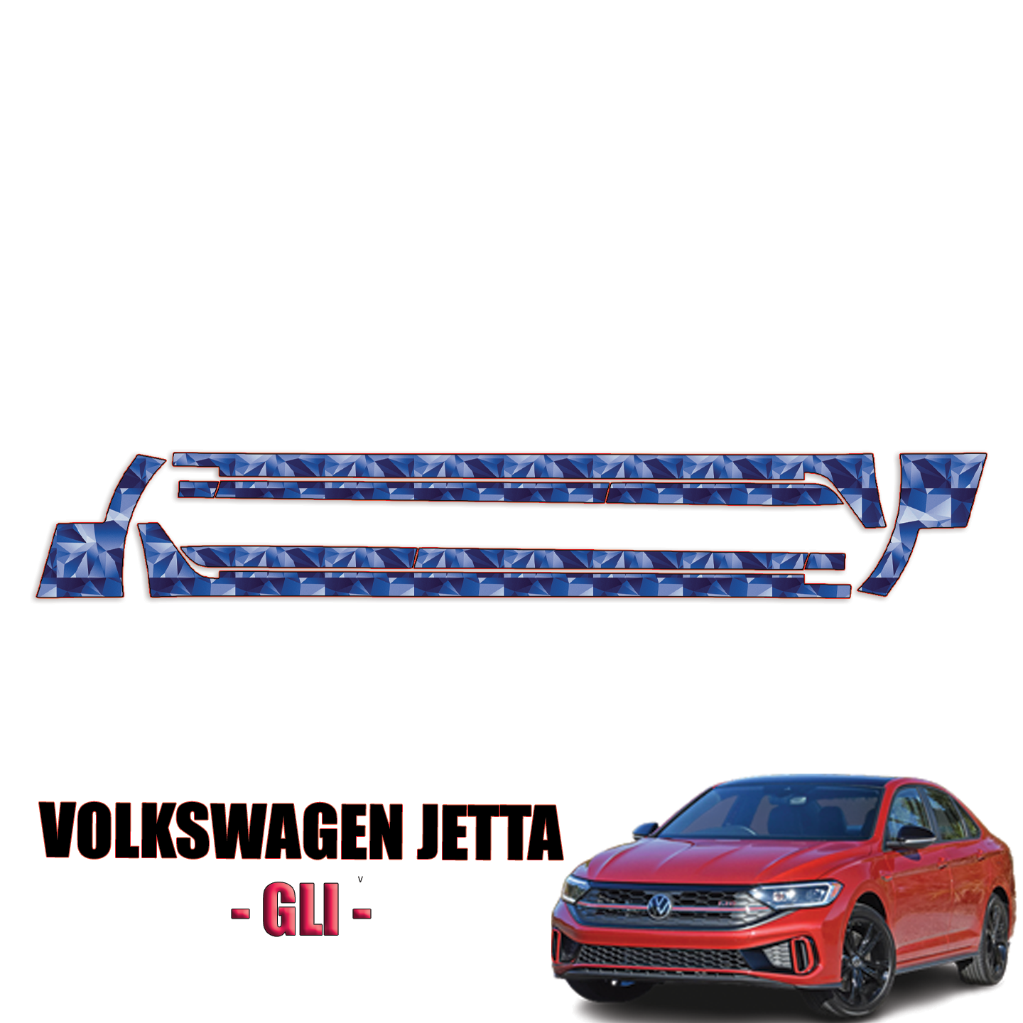 2022-2023 Volkswagen Jetta GLI Precut Paint Protection Kit – Rocker Panels