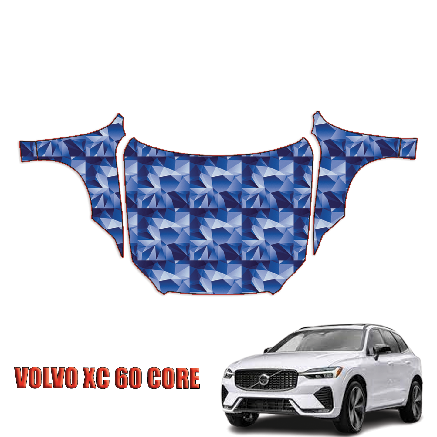 2023-2024 Volvo XC60 Core Precut Paint Protection Kit – Full Hood + Fenders
