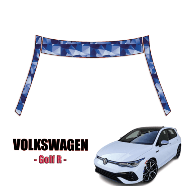 2022-2023 Volkswagen – Golf R Precut Paint Protection Kit – A Pillars + Rooftop