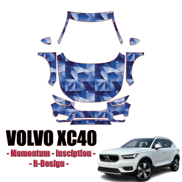 2019-2022 Volvo XC40 Momentum Pre Cut Paint Protection Kit-Full Front+A Pillars+Rooftop