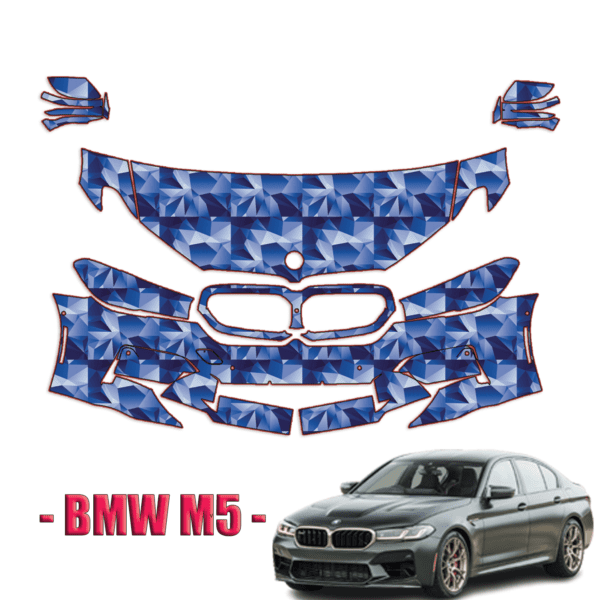 2021-2024 BMW M5 Precut Paint Protection PPF Kit – Partial Front